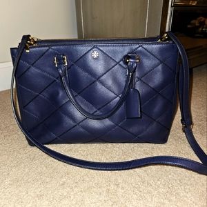 Tory Burch Robinson Stitched Double-Zip Tote